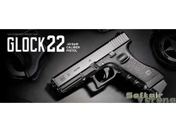 Marui - Pistola Glock 22 Blowback - Gas - Black  - No74