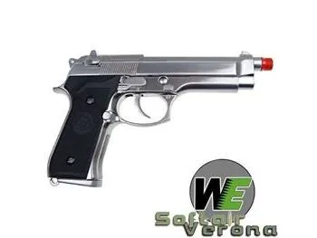 WE - Pistola M92 Blowback - Gas - Cromata - W051S