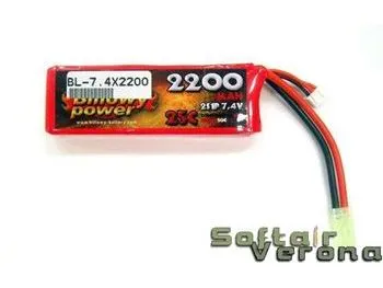 Power - Batteria - Li-po 7,4x2200 25C - 726