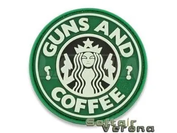Defcon 5 - Patch Guns And Coffee - D5-JTG-08