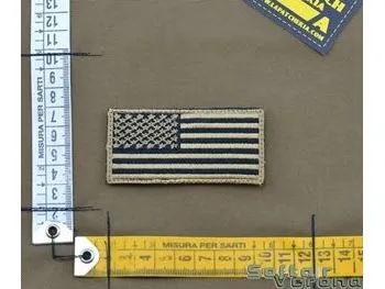 La Patcheria - Patch ricamata Bandiera Americana Sabbia - PRC278